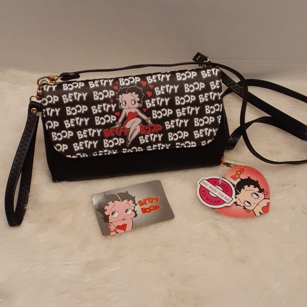 (NWT) 3 WAY BETTY BOOP CROSSBODY PURSE